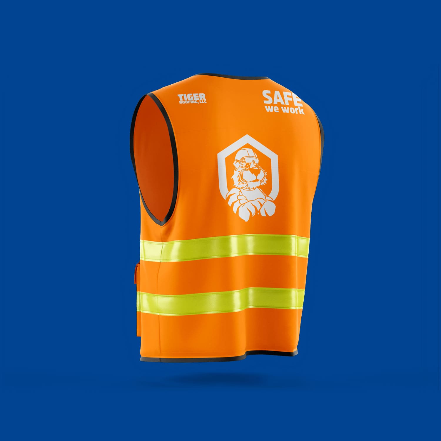 logo designed by icame for Tiger Roofing South Carolina