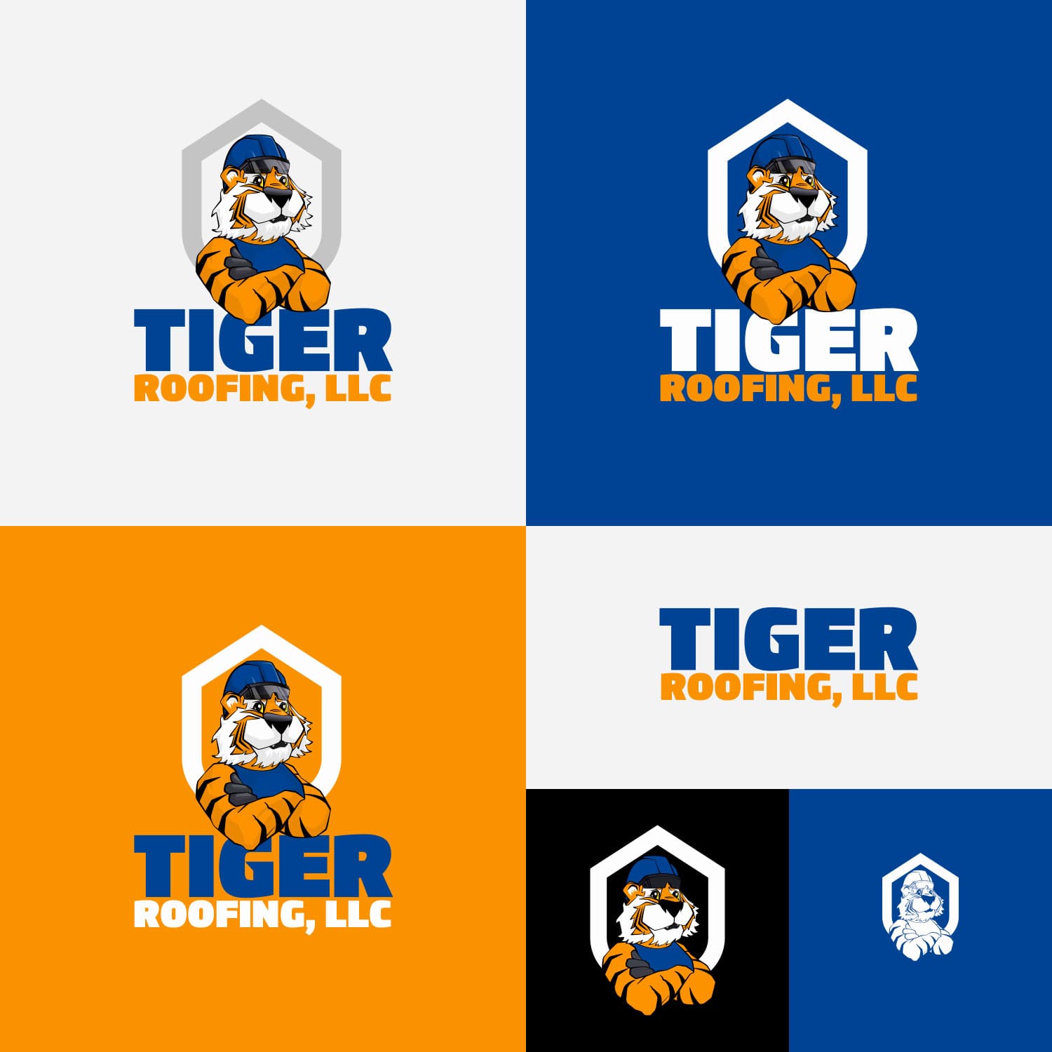 logo designed by icame for Tiger Roofing South Carolina