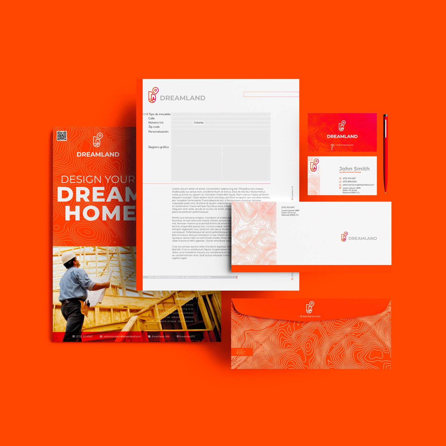 Dreamland Homes Florida logo designed by icame