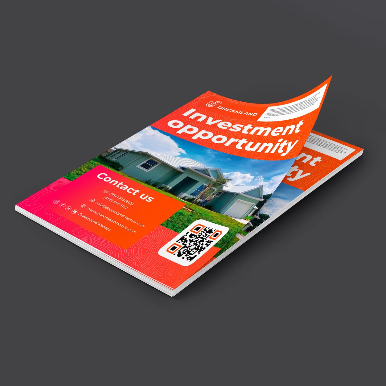 Dreamland Homes Florida logo designed by icame